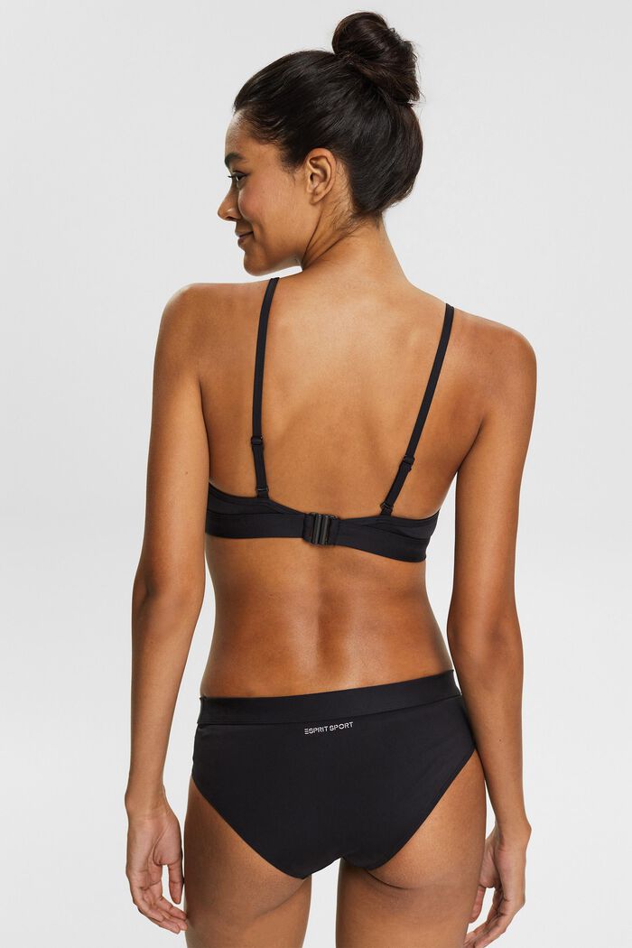 Wattiertes Sport-Bikini-Top, BLACK, detail image number 2