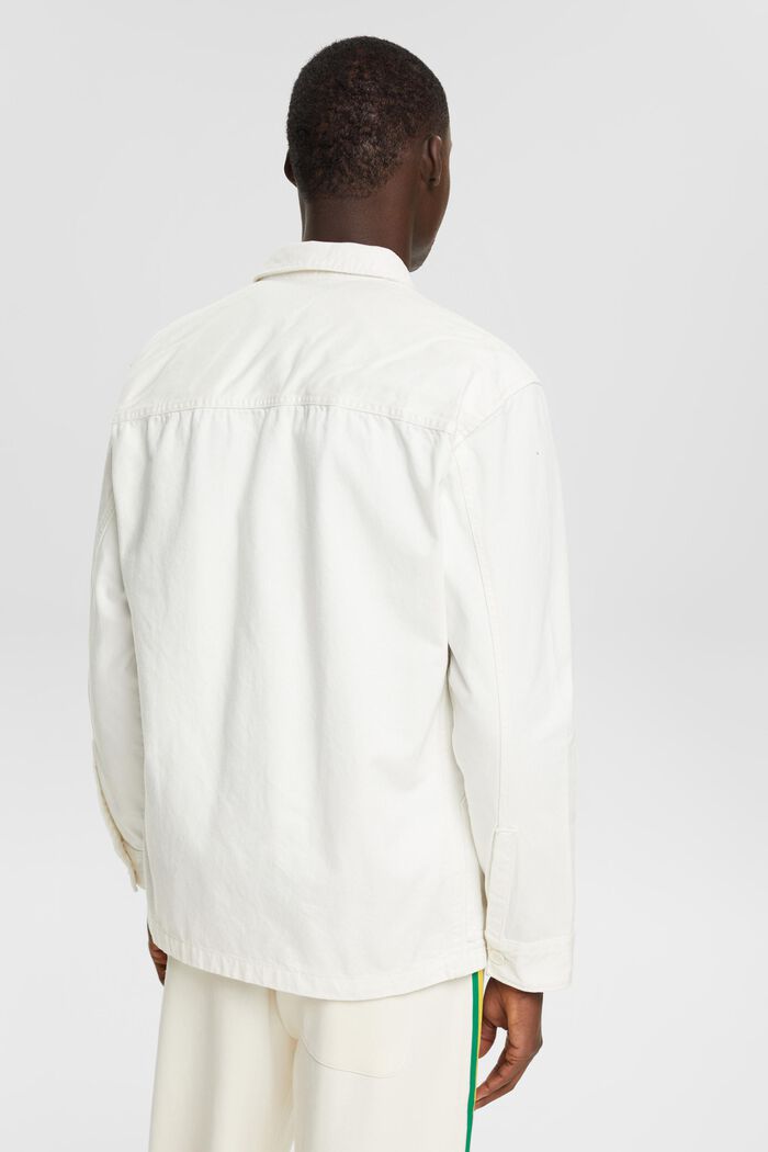 Overshirt aus Bio-Cotton-Qualität, OFF WHITE, detail image number 3