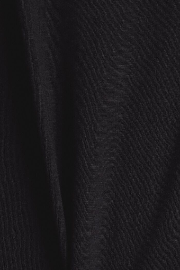 T-Shirt aus 100% Baumwolle, BLACK, detail image number 4
