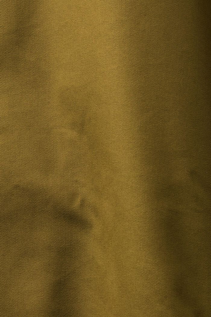 Trenchcoat aus Bio-Baumwolle mit Gürtel, OLIVE, detail image number 5