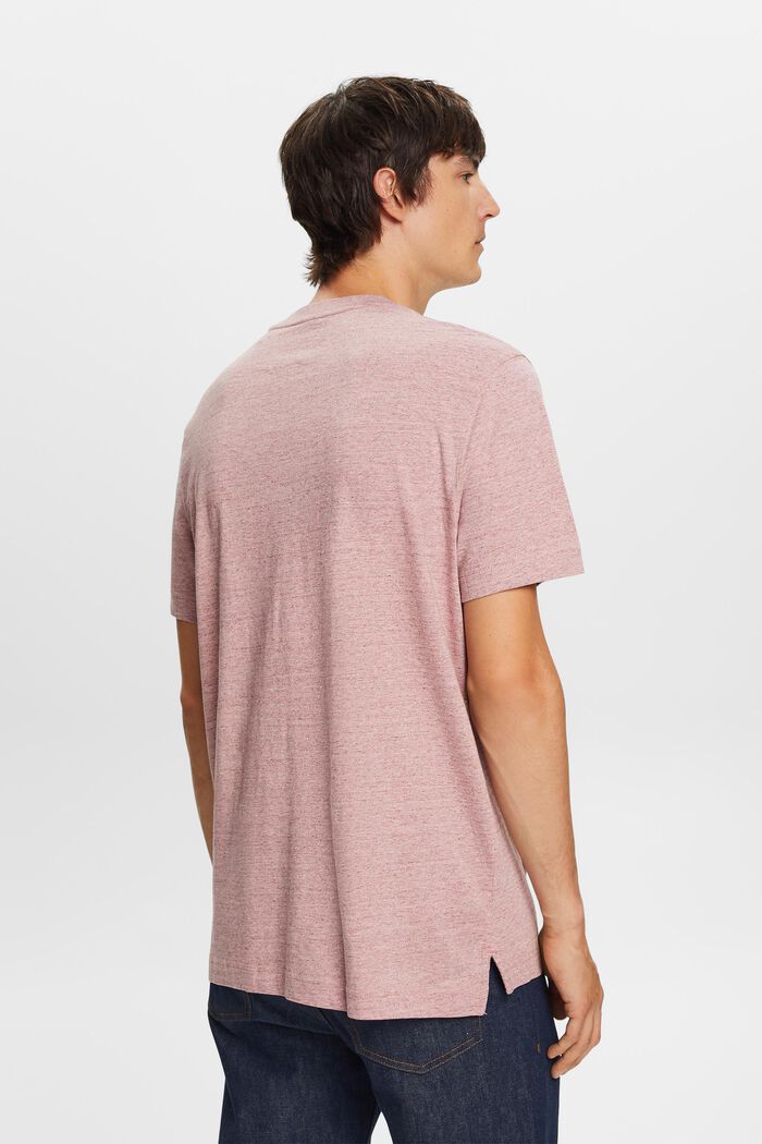 Rundhals-T-Shirt, 100 % Baumwolle, OLD PINK, detail image number 3