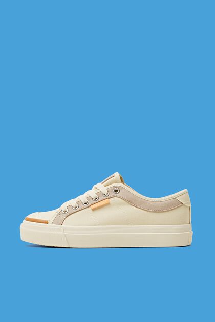 Sneakers mit Plateausohle, LIGHT BEIGE, overview