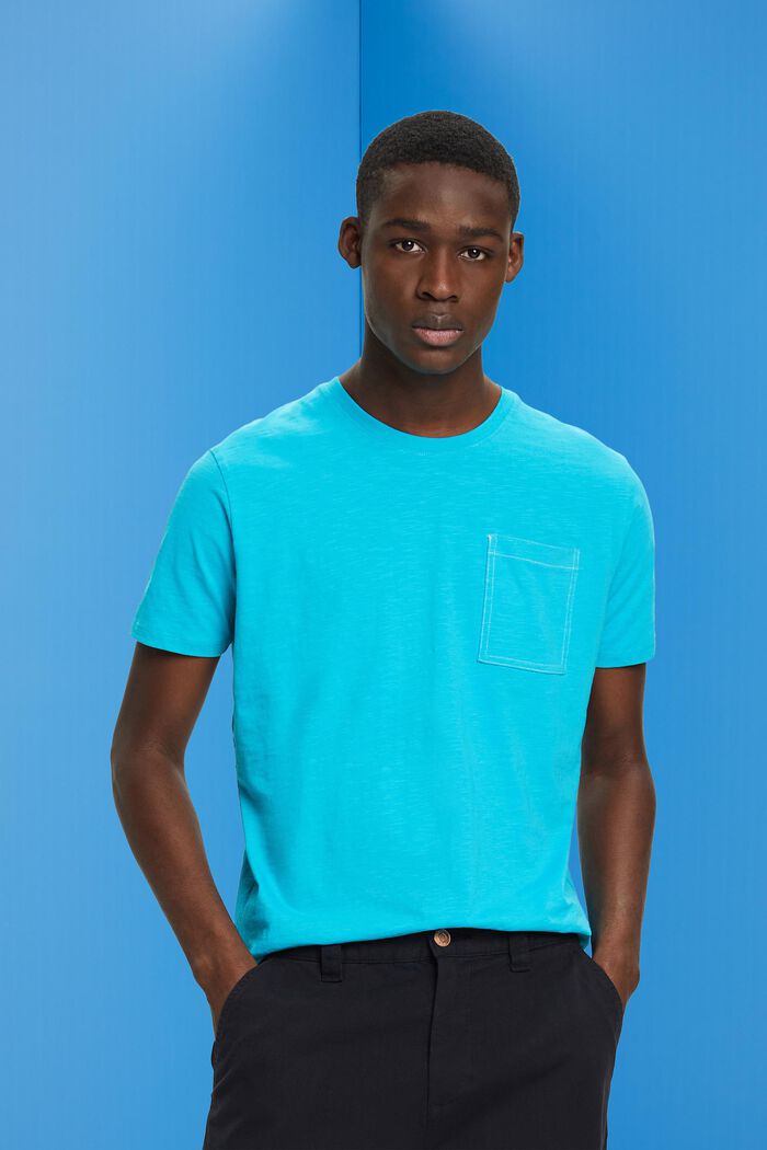 ESPRIT - Baumwoll-T-Shirt mit Brusttasche in unserem Online Shop