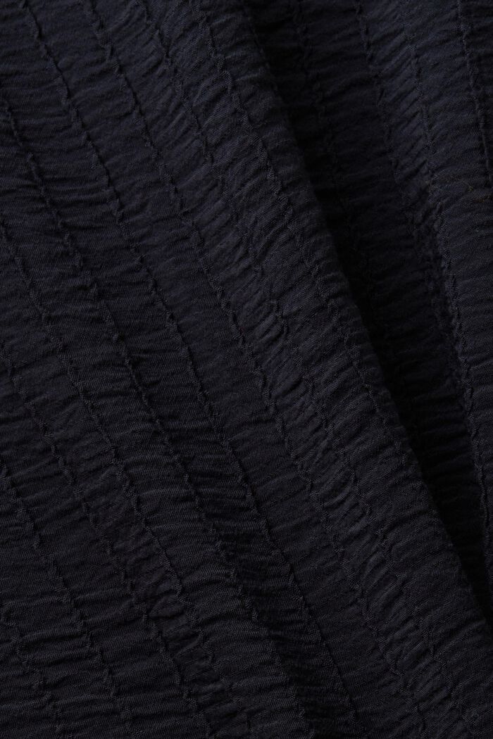 Strukturierte Langarmbluse, BLACK, detail image number 5