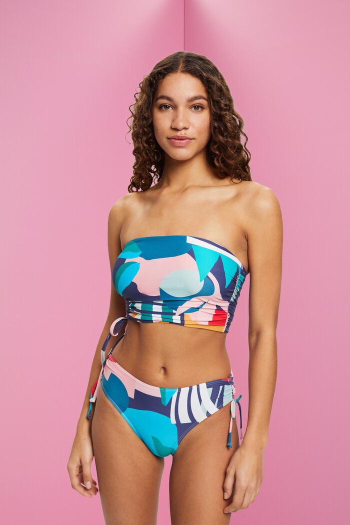 Bikinihose mit mehrfarbigem Print, INK, detail image number 0