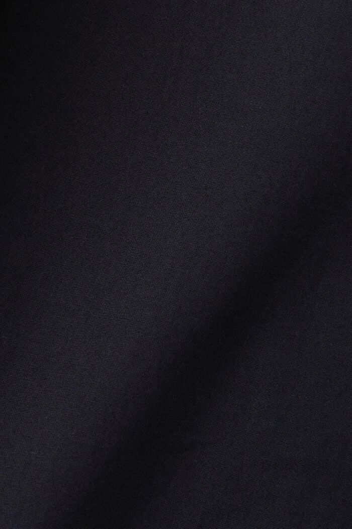 Schmal geschnittenes Baumwollhemd, BLACK, detail image number 4