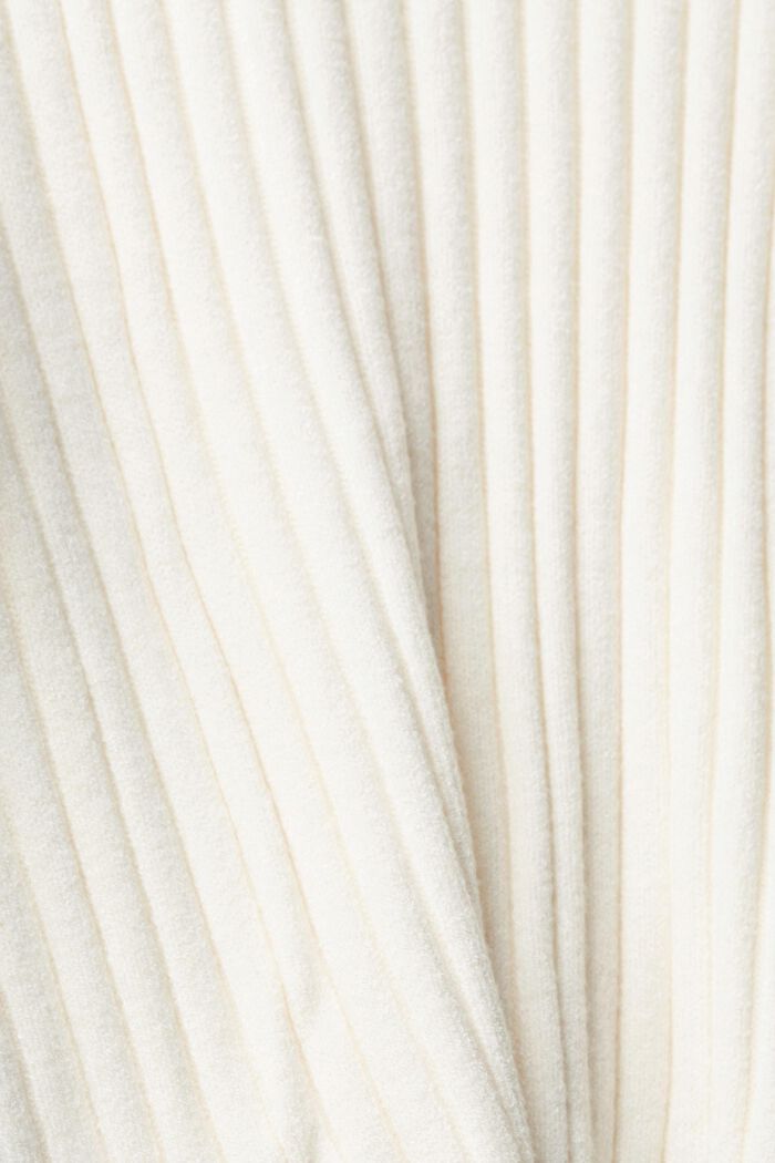 Gerippter Turtleneck-Pullover, OFF WHITE, detail image number 4