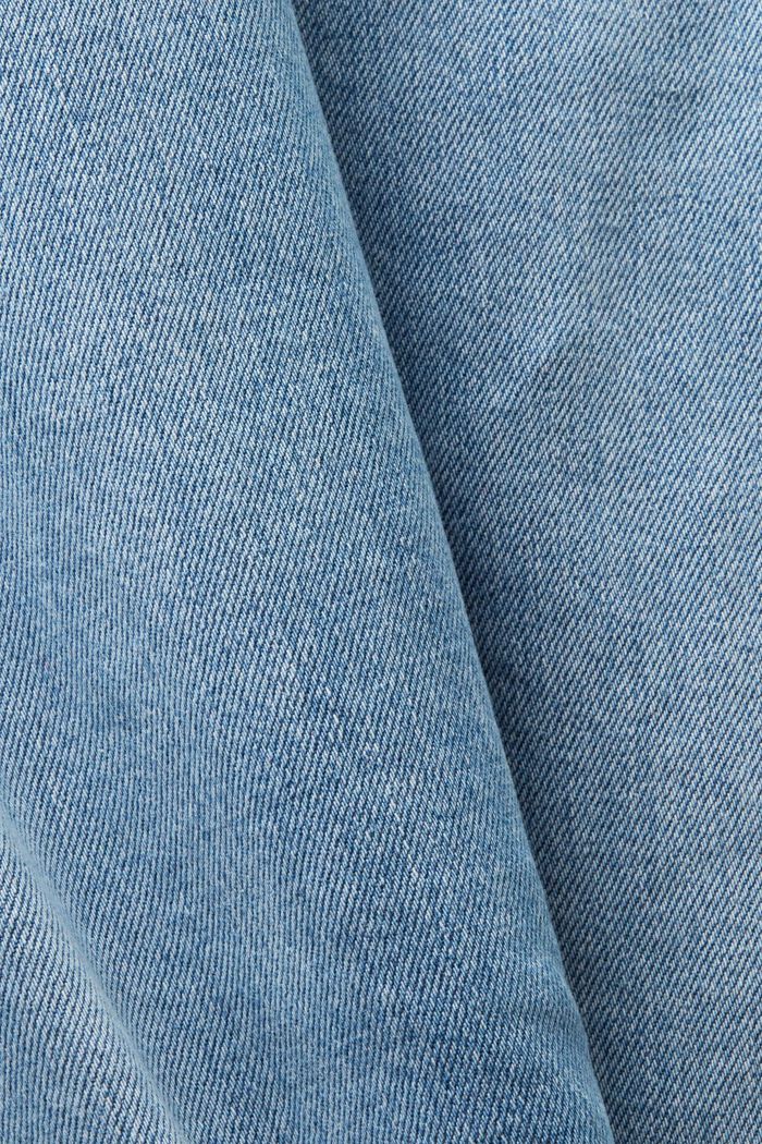 Schmal zulaufende Jeans mit mittelhohem Bund, BLUE LIGHT WASHED, detail image number 5