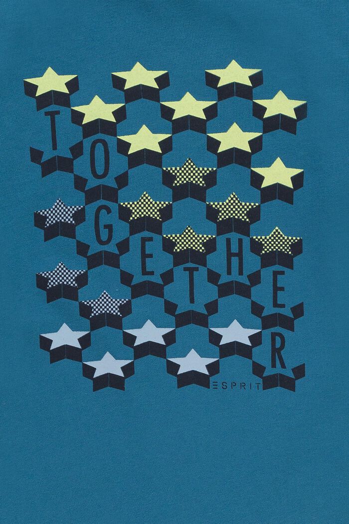 Longsleeve mit Sternenprint, PETROL BLUE, detail image number 2