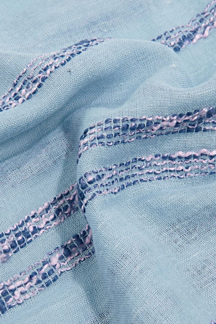 Shawls/Scarves, GREY BLUE, detail image number 2