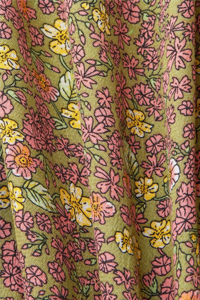 Gemusterte, ärmellose Bluse, CITRUS GREEN, detail image number 5