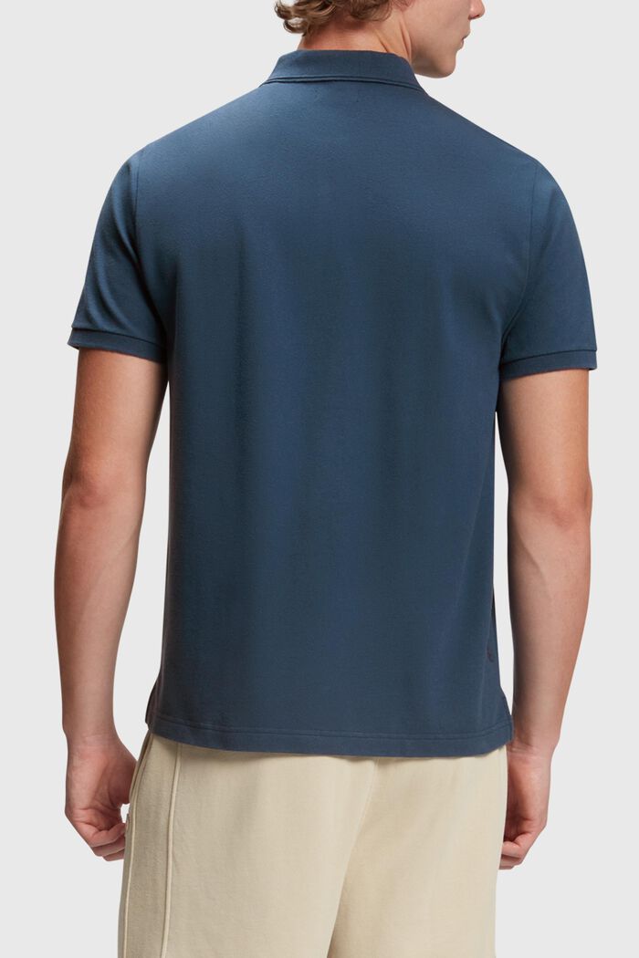 Klassisches Tennis-Poloshirt mit Dolphin-Batch, DARK BLUE, detail image number 1