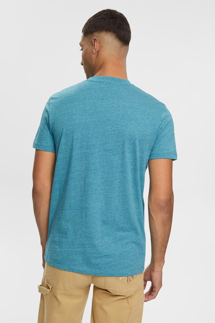 T-Shirt mit Sprenkeln, PETROL BLUE, detail image number 4