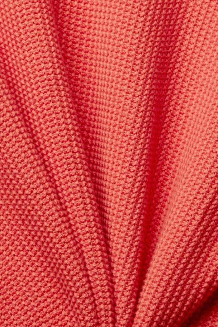 Sweater aus 100% Baunwollen, CORAL, detail image number 5