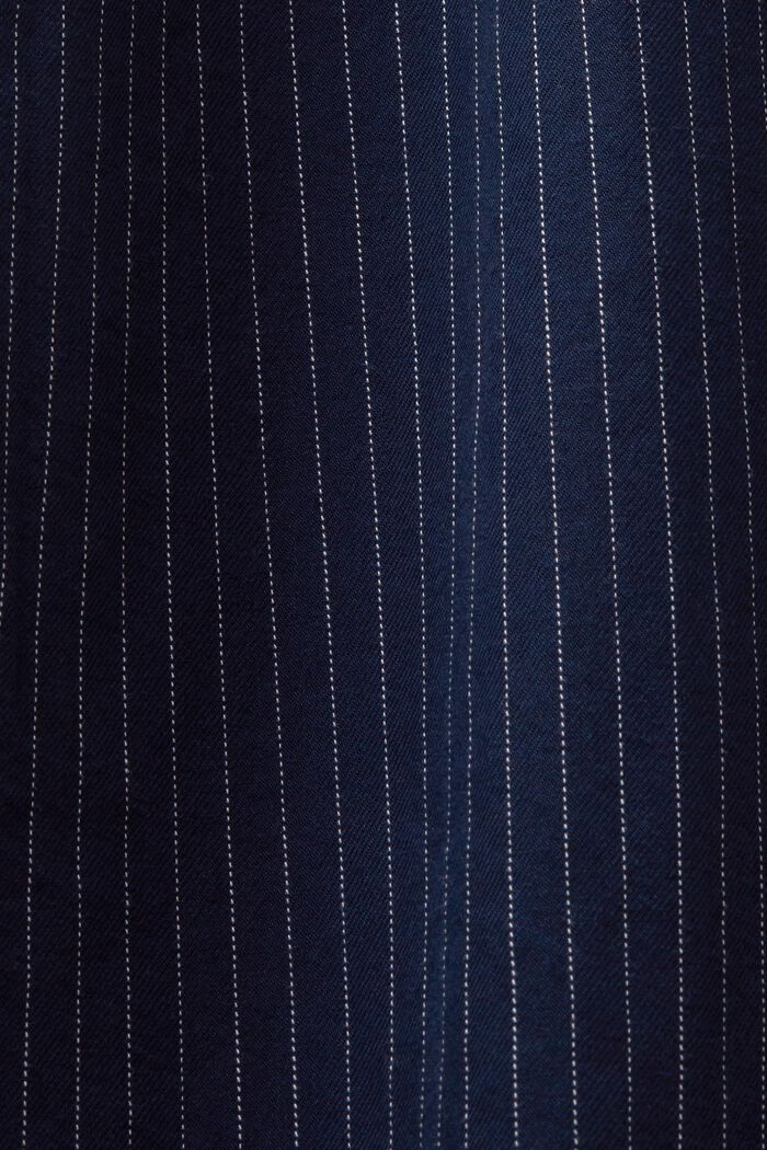 Twill-Hemd mit Nadelstreifen, 100 % Baumwolle, NAVY, detail image number 4