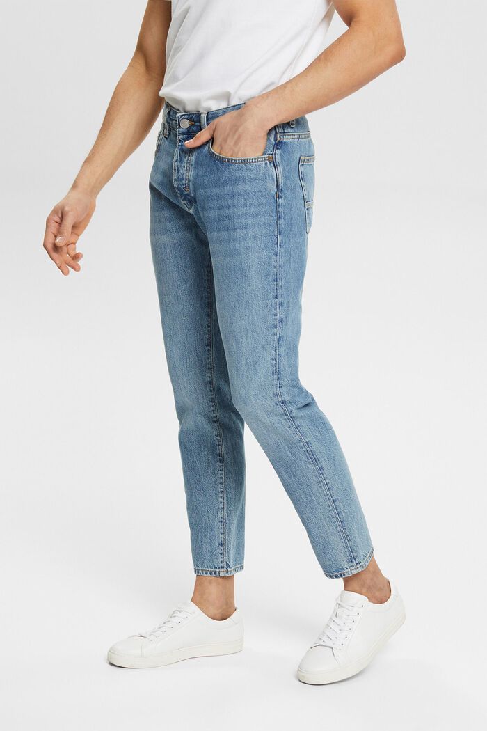 Jeans mit Knopfleiste, BLUE MEDIUM WASHED, detail image number 0