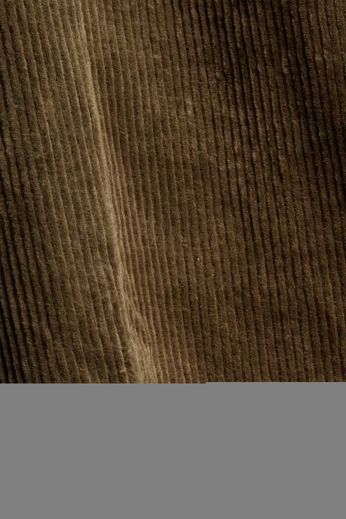Cord-Hose mit Buttonfly aus 100% Baumwolle, DARK KHAKI, detail image number 4