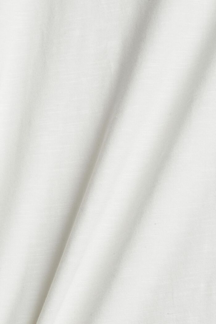 T-Shirt aus Bio-Baumwoll-Mix, OFF WHITE, detail image number 4