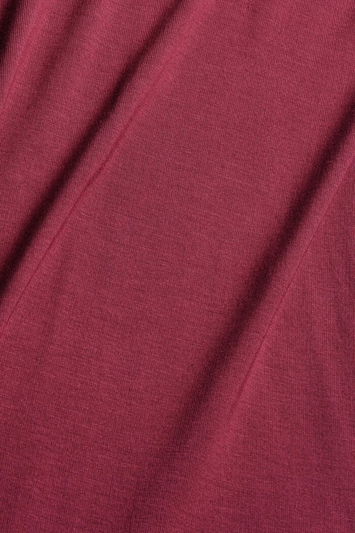Jersey-Shirt aus LENZING™ ECOVERO™, DARK RED, detail image number 4