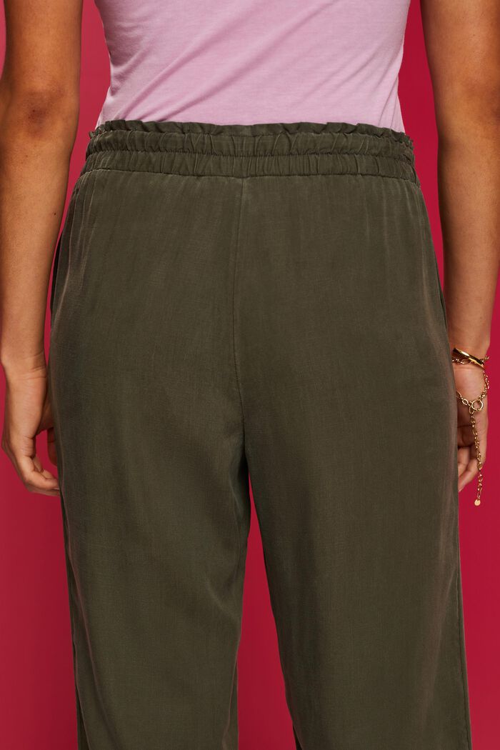 Pants mit elastischem Bund, DARK KHAKI, detail image number 4