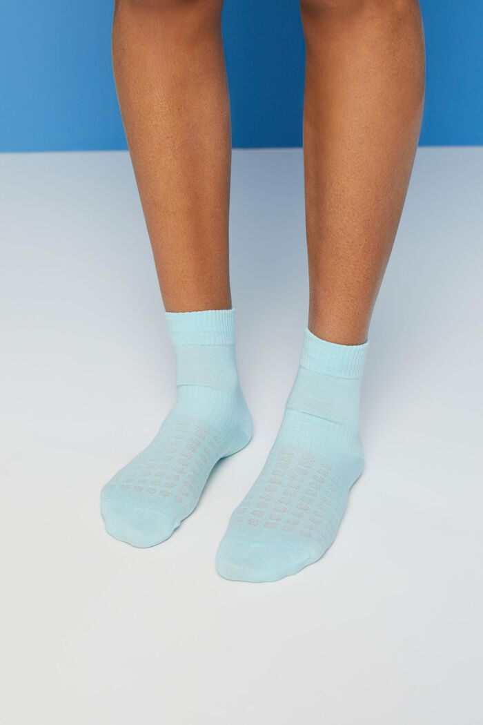 3er-Pack Gerippte Socken aus Bio-Baumwolle mit mittelhohem Schaft, BLUE/GREEN, detail image number 1