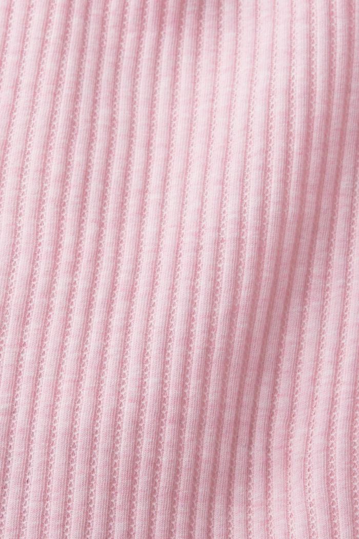 Top mit Pointelle-Muster, PINK FUCHSIA, detail image number 5