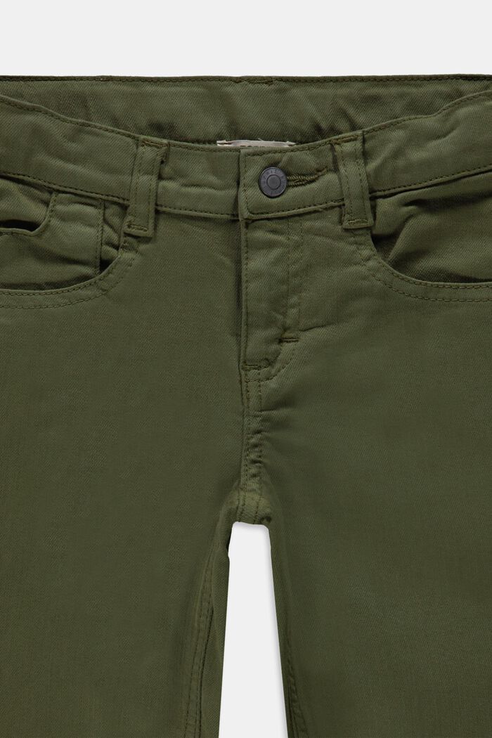 Recycelt: Bermuda-Shorts mit Verstellbund, OLIVE, detail image number 2