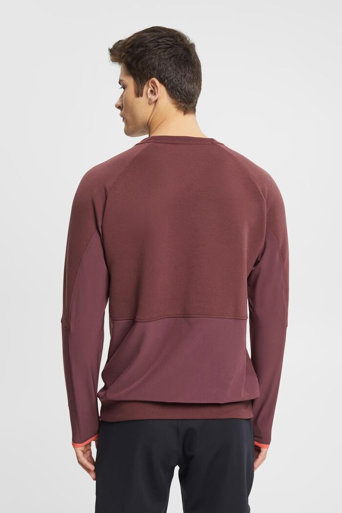 Sweatshirt mit gezippter Brusttasche, BORDEAUX RED, detail image number 3