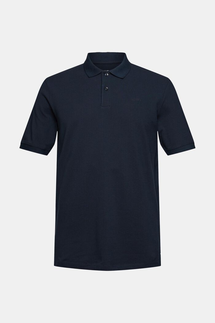 Piqué-Poloshirt aus Pima Baumwolle, NAVY, overview