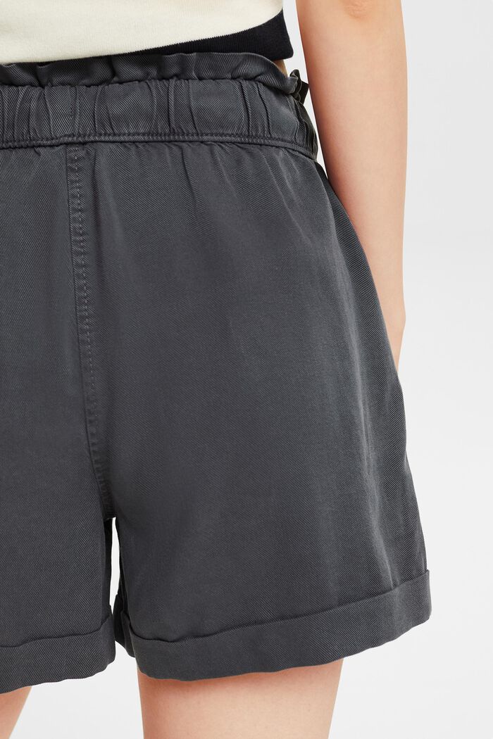 Pull-on-Shorts aus Twill, ANTHRACITE, detail image number 3