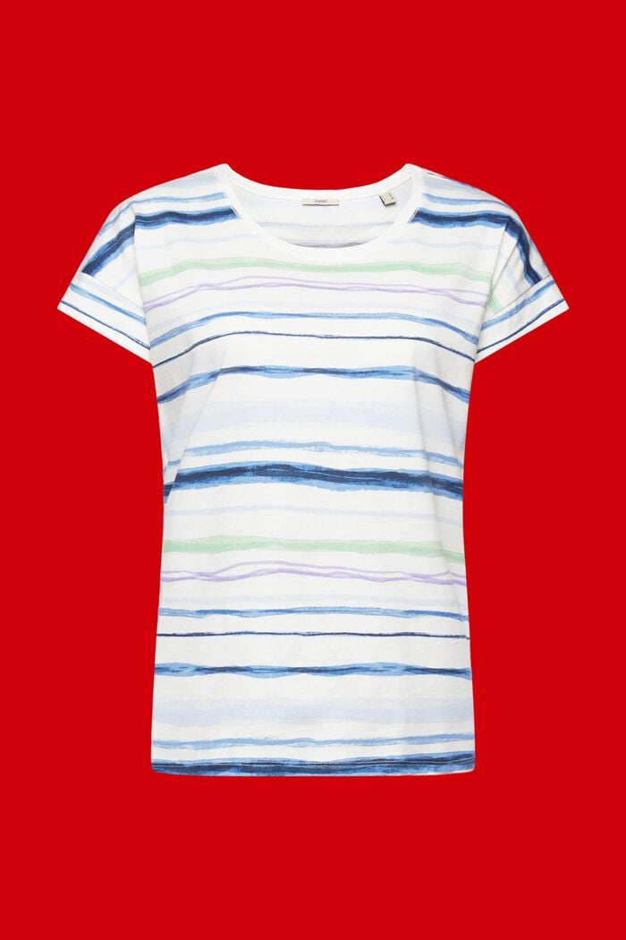 Gestreiftes Baumwoll-T-Shirt, NEW OFF WHITE, detail image number 5