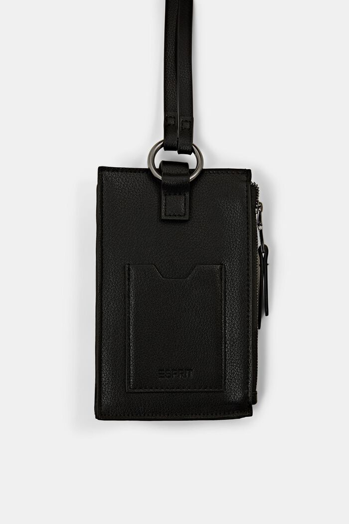 Smartphone Tasche in Leder-Optik, BLACK, detail image number 2
