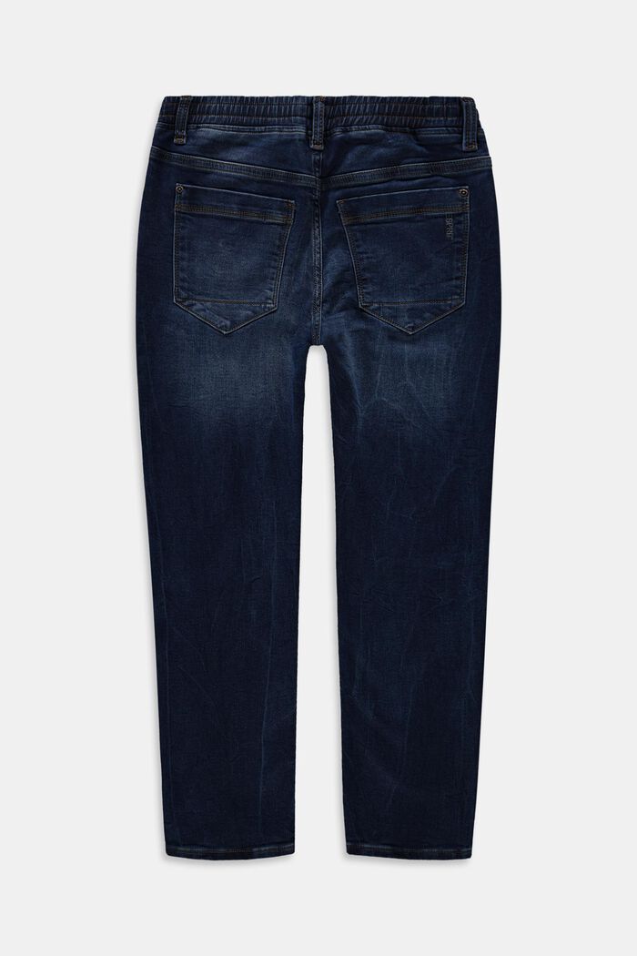 Jeans mit Elastikbund, BLUE LIGHT WASHED, detail image number 1