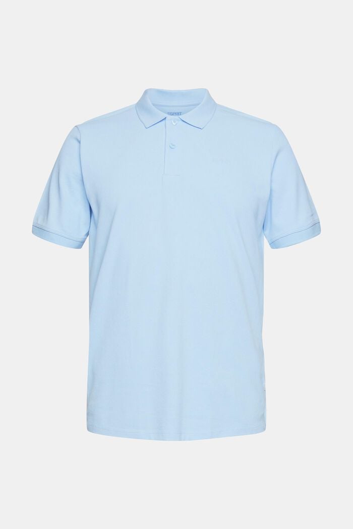 Piqué-Poloshirt aus Pima Baumwolle, LIGHT BLUE, overview
