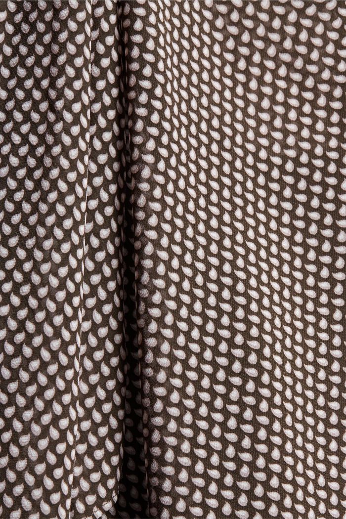 Recycelt: Schluppen-Bluse aus Chiffon, BROWN, detail image number 4