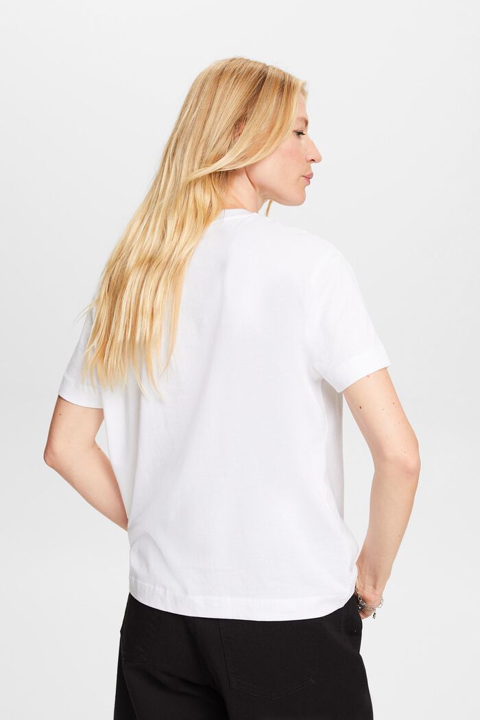 T-Shirt aus Bio-Baumwolle, WHITE, detail image number 3