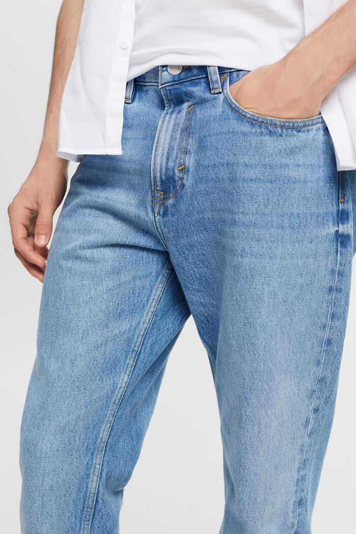 Jeans mit geradem Bein, Organic Cotton, BLUE LIGHT WASHED, detail image number 2