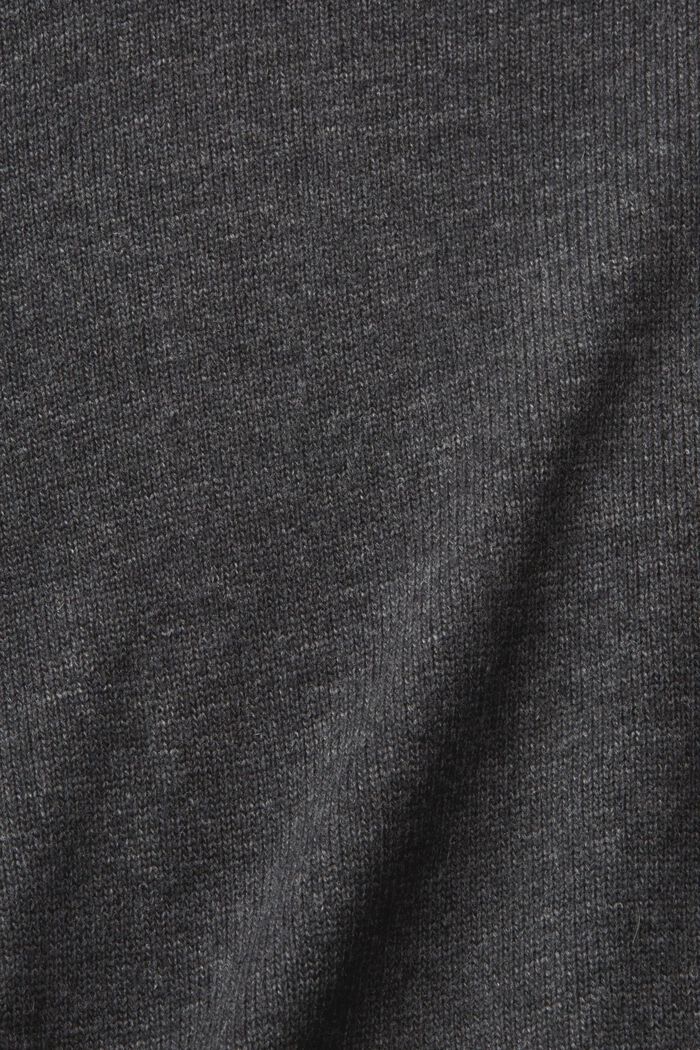 Cardigan aus Wollmix, LENZING™ ECOVERO™, ANTHRACITE, detail image number 6