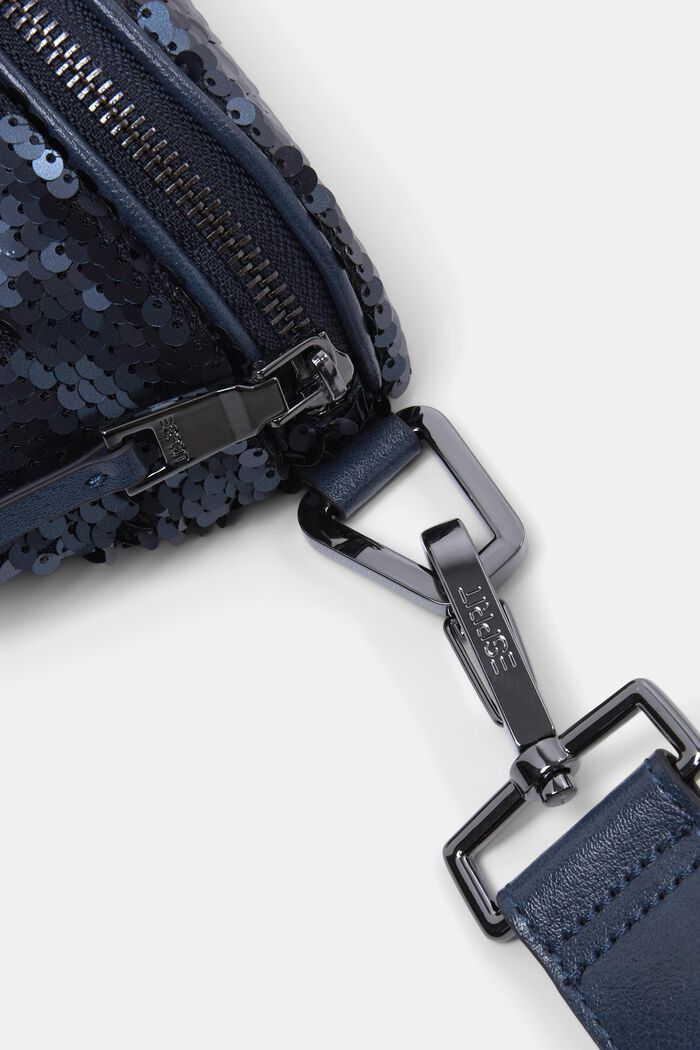 Crossbody-Tasche mit kleinen Pailletten, DARK LAVENDER, detail image number 2