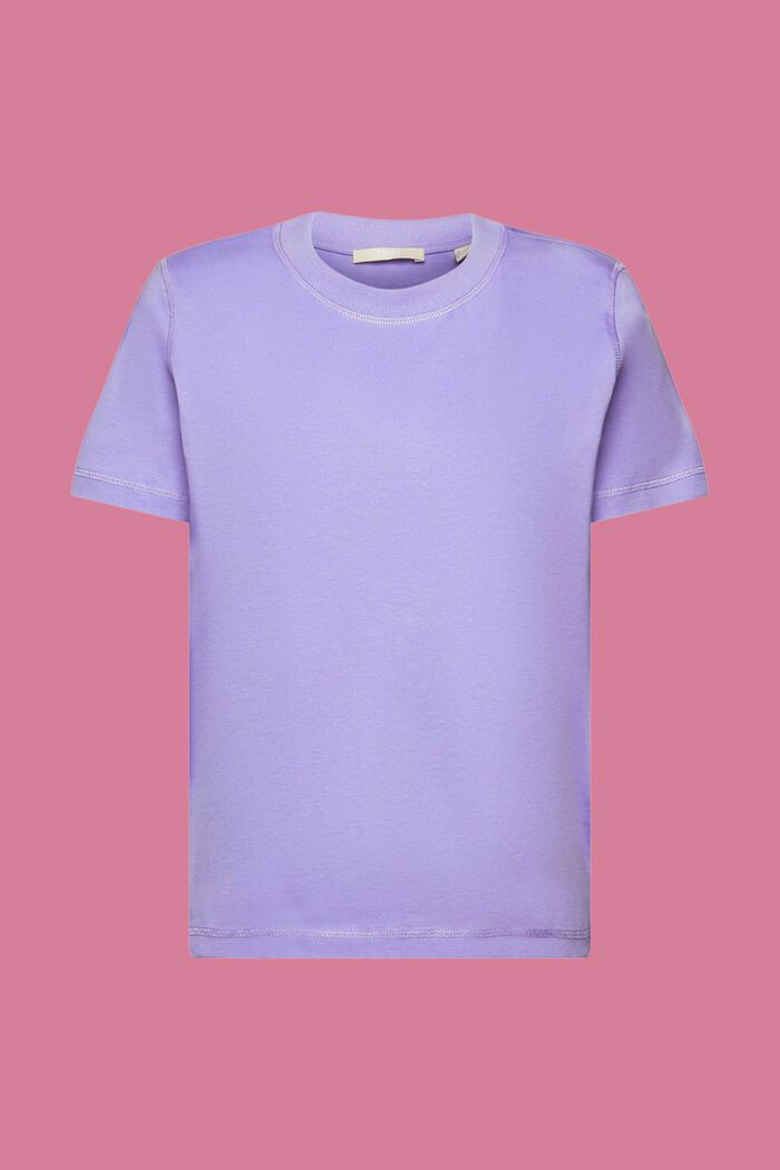 Lockeres T-Shirt aus 100 % Baumwolle, PURPLE, detail image number 7