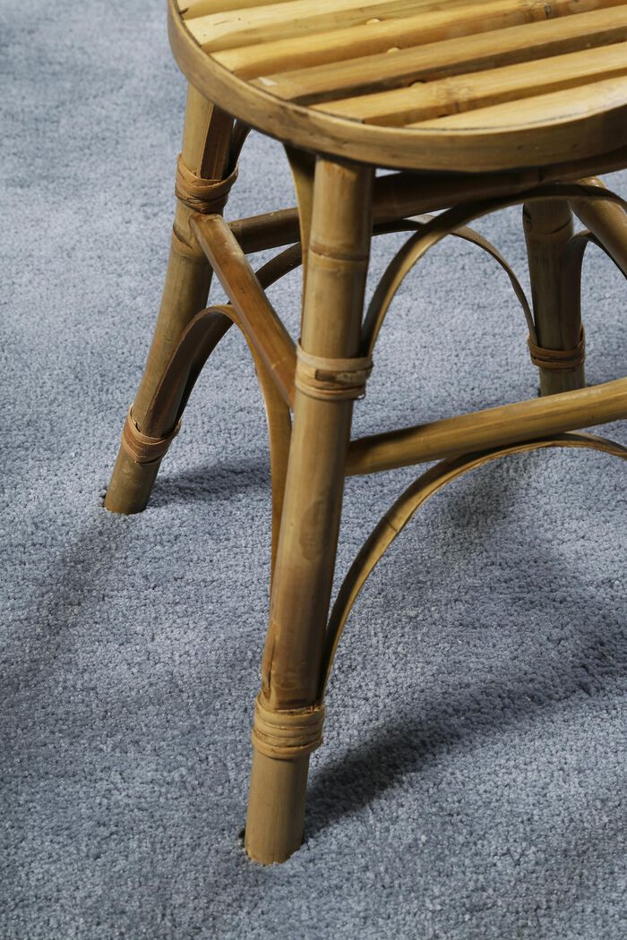 Hochflor-Teppich im unifarbenen Design, GRAU, detail image number 1