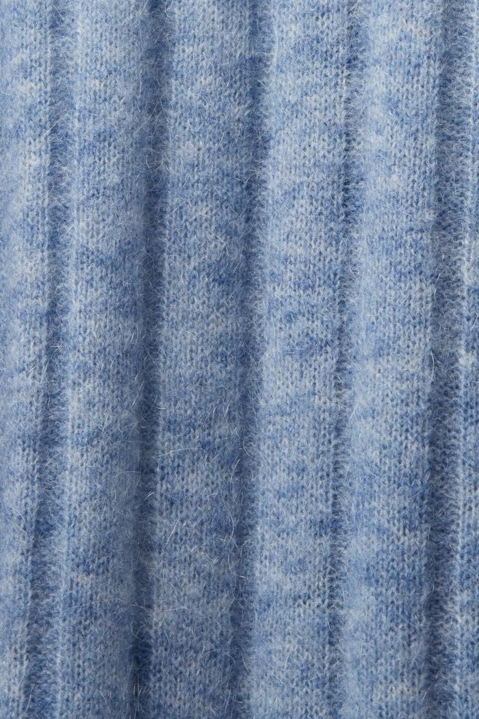 Rippstrick-Longcardigan mit Gürtel, BLUE LAVENDER, detail image number 5