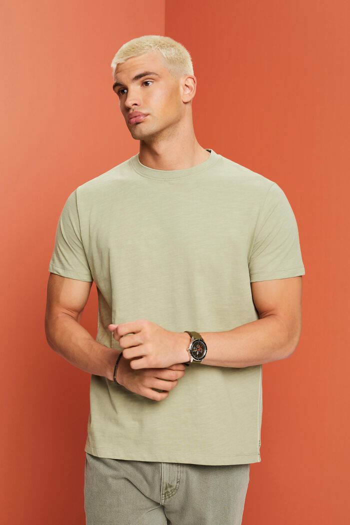 T-Shirt aus Jersey, 100% Baumwolle, LIGHT GREEN, detail image number 0