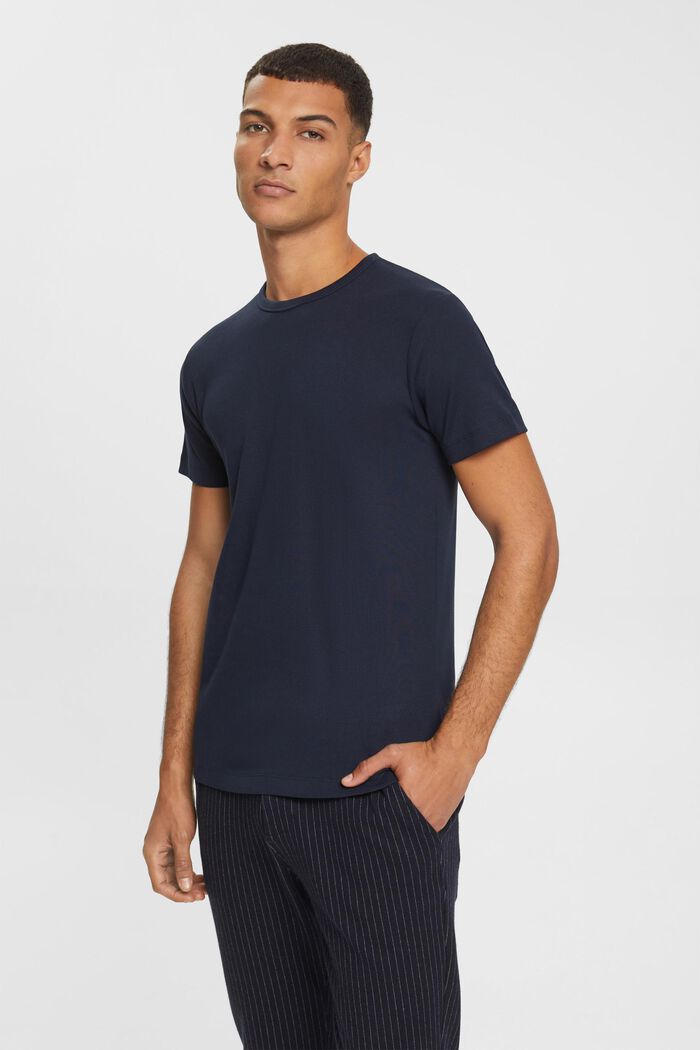 Jersey-T-Shirt in Slim Fit, NAVY, detail image number 1