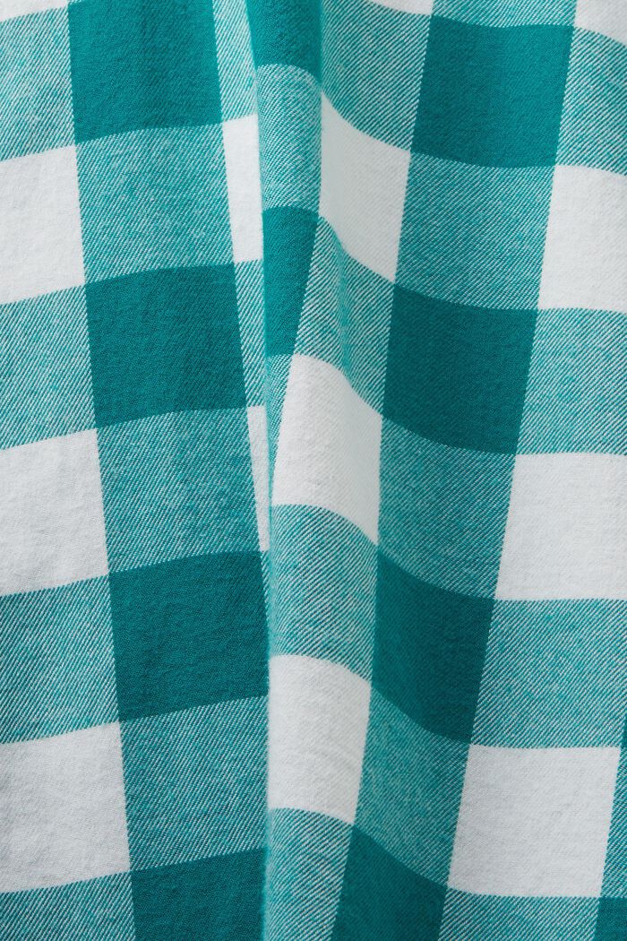 Flanellhemd mit Vichy-Karo, nachhaltige Baumwolle, EMERALD GREEN, detail image number 4