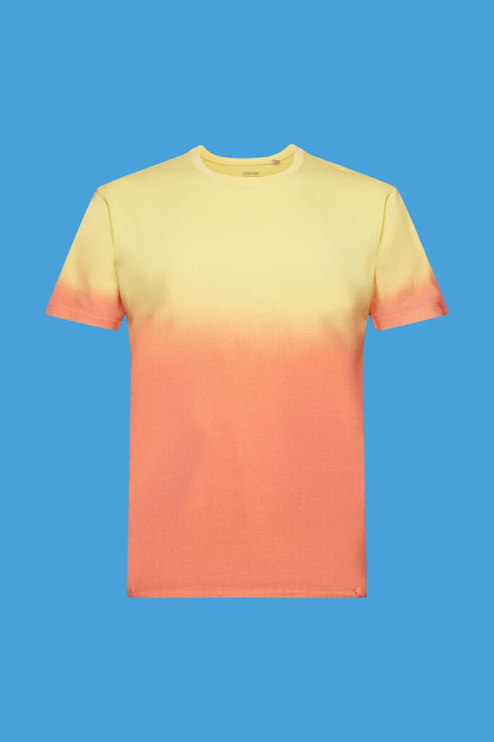 Zweifarbig blass gefärbtes T-Shirt, LIGHT YELLOW, detail image number 6