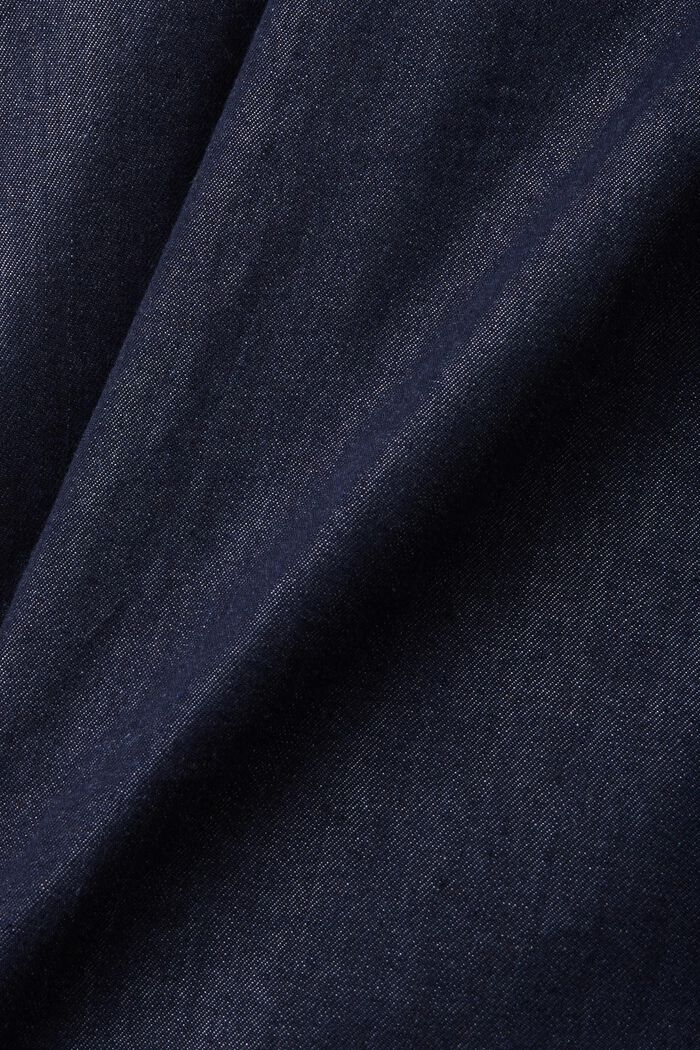 Jeansbluse aus Denim, BLUE DARK WASHED, detail image number 6