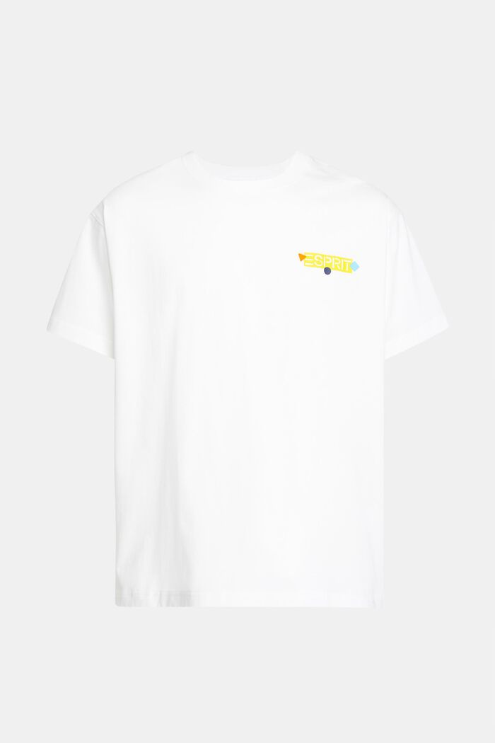 Yagi Archive T-Shirt mit Grafik-Logo, WHITE, detail image number 4