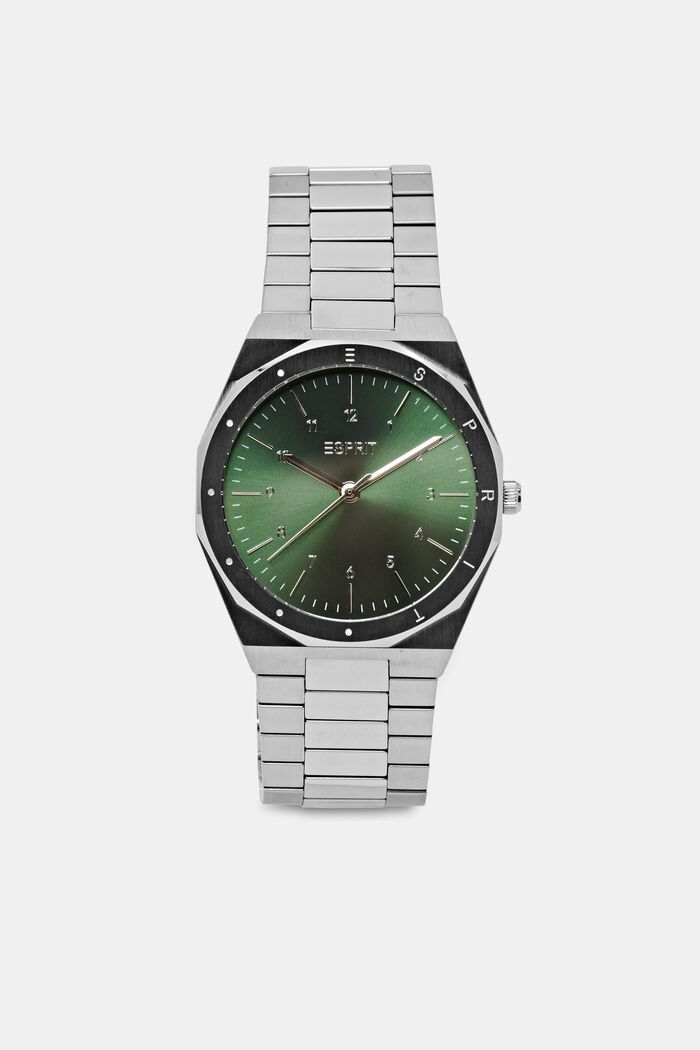 Armbanduhr aus Edelstahl, SILVER, detail image number 0