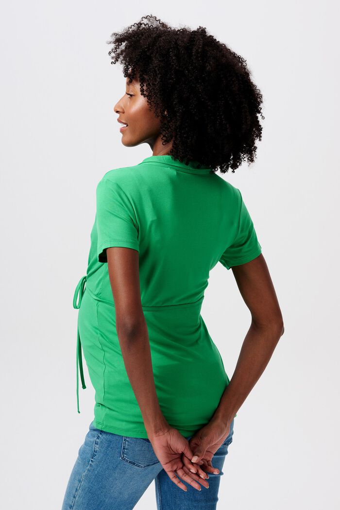 MATERNITY T-Shirt mit V-Neck und Stillfunktion, BRIGHT GREEN, detail image number 3